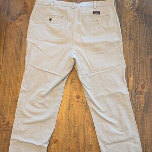 Banana Republic Aiden Chino Khaki Pants Men's 38x32 Beige Cotton